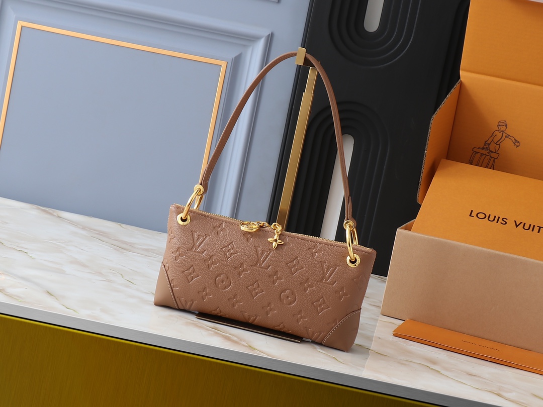 LV Classic Handbag Monogram Empreinte Model M12174 LV Logo Detail High End